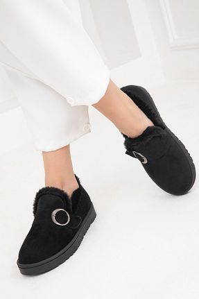 بوت / نیم بوت مشکی زنانه چرم مصنوعی SOHO - کد 863619337