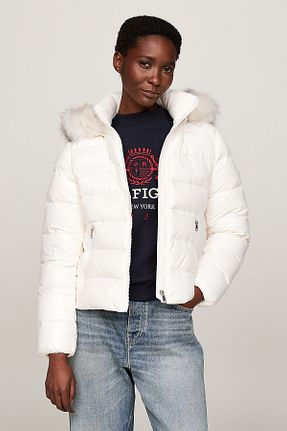کاپشن سفید زنانه Fitted Tommy Hilfiger - کد 866749545