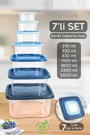 ظرف نگهداری آبی پلاستیک Meleni Home - کد 865541074
