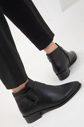 بوت / نیم بوت مشکی زنانه چرم مصنوعی SOHO - کد 193853220