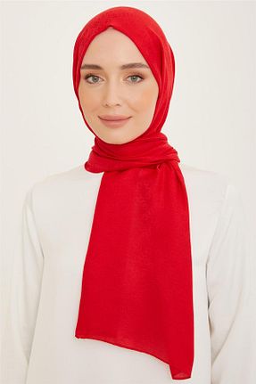 شال قرمز زنانه پلی استر Armine - کد 768362145