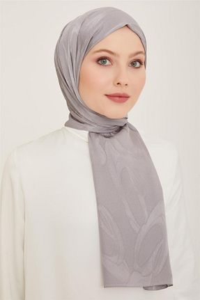 شال طوسی زنانه پنبه ای Armine - کد 822130814