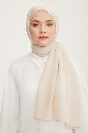 شال بژ زنانه پنبه پلی استر Armine - کد 736043151