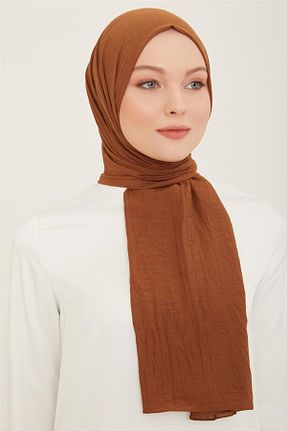 شال قهوه ای زنانه پلی استر Armine - کد 820188926