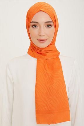 شال نارنجی زنانه پنبه ای Armine - کد 768170908