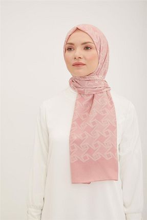 شال صورتی زنانه پنبه ای Armine - کد 757941195