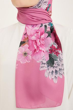 شال صورتی زنانه پلی استر Armine - کد 736043902