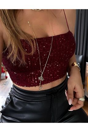 نیم تنه زرشکی زنانه پلی استر ubmbutik - کد 867441313
