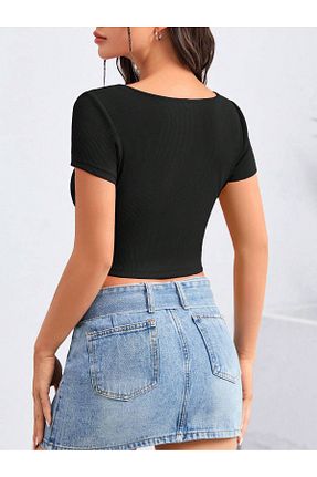 بلوز مشکی زنانه ساده Liona - کد 867450084