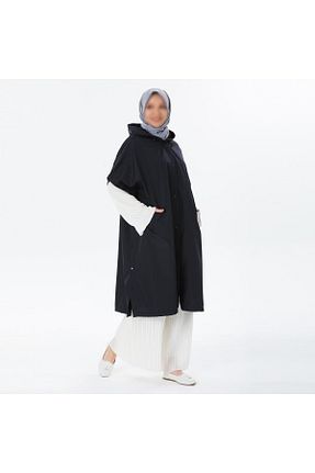 پانچو حجاب سرمه ای زنانه بافتنی VALENS BOUTİQUE - کد 867448743