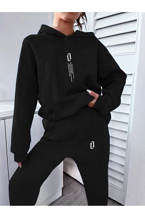 ست بالاتنه و پائین تنه مشکی زنانه بافتنی FREEDA WORKSHOP - کد 867453565