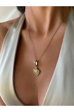 گردنبند استیل ( فولاد ) طلائی زنانه استیل (فولاد) İNN JEWELLERY - کد 867475902