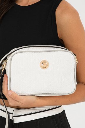 کیف دوشی سفید زنانه پارچه ای U.S. Polo Assn. - کد 832998369