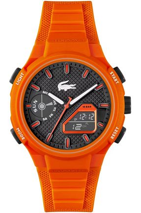 ساعت مچی نارنجی مردانه 45 میلی متر Lacoste - کد 867524372