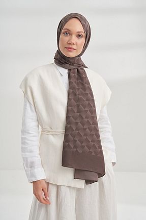 شال قهوه ای زنانه پلی استر ARMANDA - کد 867540275