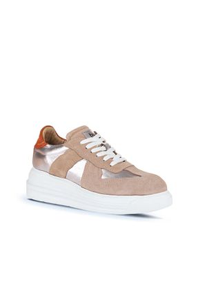 کفش اسنیکر صورتی زنانه چرم اصل Bueno Shoes - کد 867542051