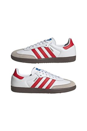 کفش اسنیکر سفید مردانه چرم اصل adidas - کد 799817359