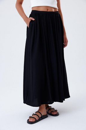 دامن مشکی زنانه بافتنی Tuba Butik - کد 838888097