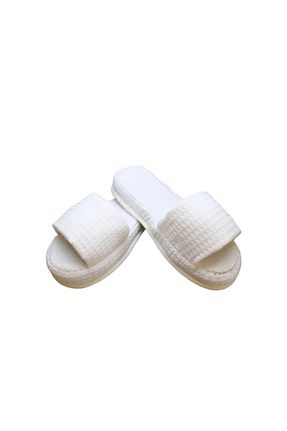 دمپائی خانگی سفید زنانه پارچه ای Ender Home - کد 650094178