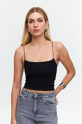 بادی مشکی زنانه یقه مربعی Tuba Butik - کد 814923083