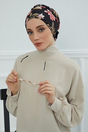کلاه شنای حجاب مشکی زنانه Aisha