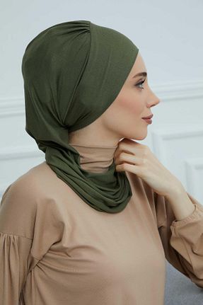 شال خاکی زنانه ویسکون Aisha