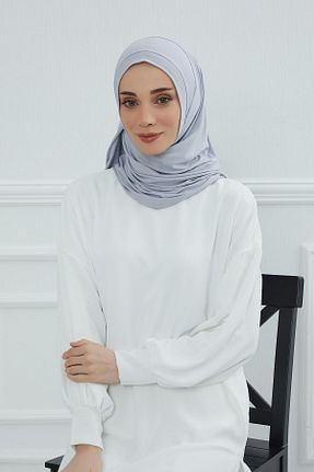 شال طوسی زنانه ویسکون Aisha