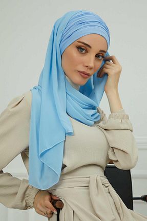 شال بژ زنانه پلی استر Aisha