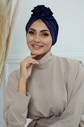 کلاه شنای حجاب سرمه ای زنانه Aisha