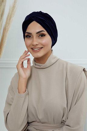 کلاه شنای حجاب سرمه ای زنانه Aisha