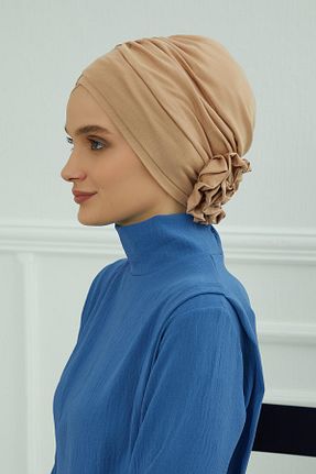 کلاه شنای حجاب قهوه ای زنانه Aisha