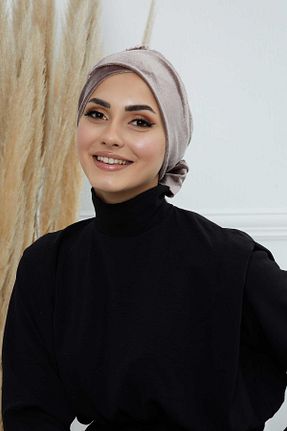 کلاه شنای حجاب قهوه ای زنانه Aisha