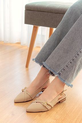 بابت بژ زنانه چرم لاکی DİVOLYA - کد 867599175