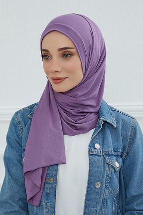 شال بنفش زنانه ویسکون Aisha