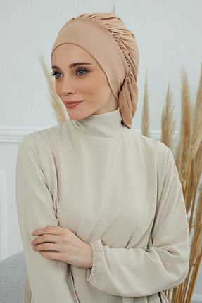 کلاه شنای حجاب قهوه ای زنانه Aisha