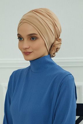 کلاه شنای حجاب قهوه ای زنانه Aisha