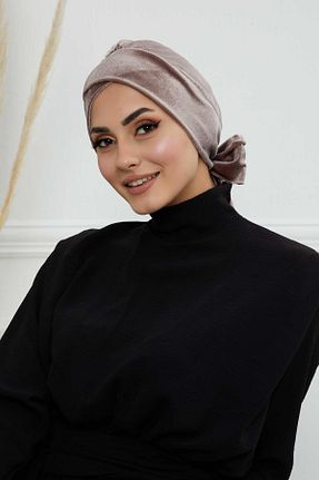 کلاه شنای حجاب قهوه ای زنانه Aisha