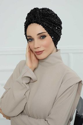کلاه شنای حجاب مشکی زنانه Aisha