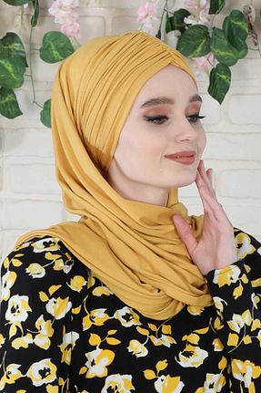 شال زرد زنانه ویسکون Aisha