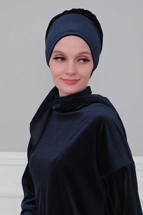 کلاه شنای حجاب سرمه ای زنانه Aisha