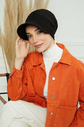 کلاه شنای حجاب مشکی زنانه Aisha