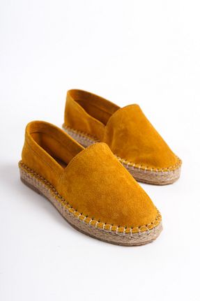 بابت زرد زنانه چرم خالص Mubiano Collection - کد 829605054