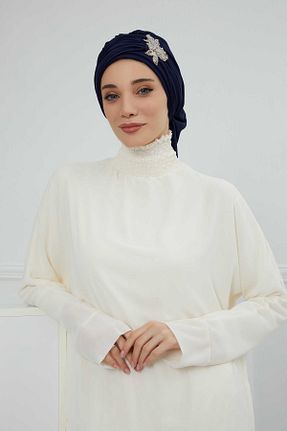 شال سرمه ای زنانه شیفون Aisha