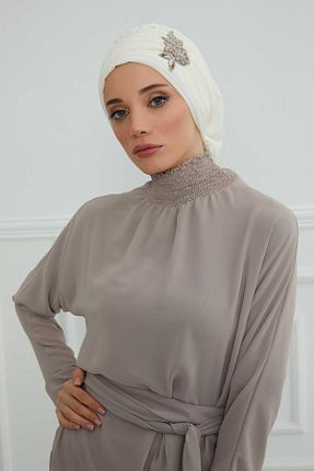 شال بژ زنانه شیفون Aisha
