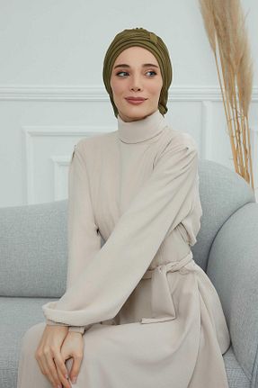 شال خاکی زنانه شیفون Aisha