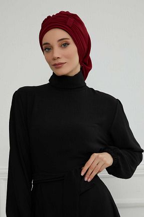 شال زرشکی زنانه شیفون Aisha