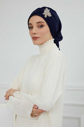 شال سرمه ای زنانه شیفون Aisha