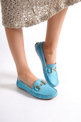 بابت آبی زنانه چرم خالص Mubiano - کد 741571596
