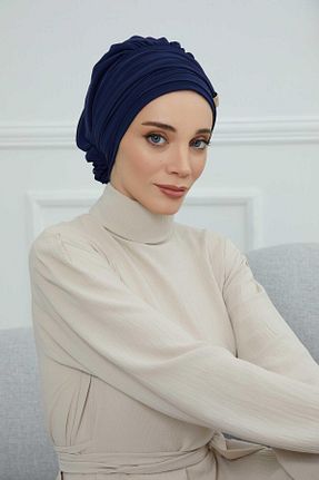 شال سرمه ای زنانه شیفون Aisha