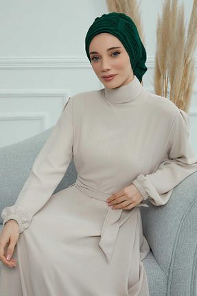 شال سبز زنانه شیفون Aisha